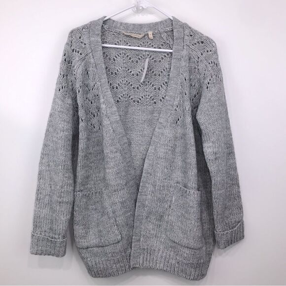 Soft Surroundings Thick Knit Open Front Gary Cardigan Sweater- NEW - Picture 1 of 11